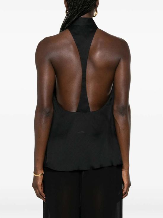 26FW 톰포드 민소매 티셔츠 FAX1811TS2166NAA BLACK - TOMFORD