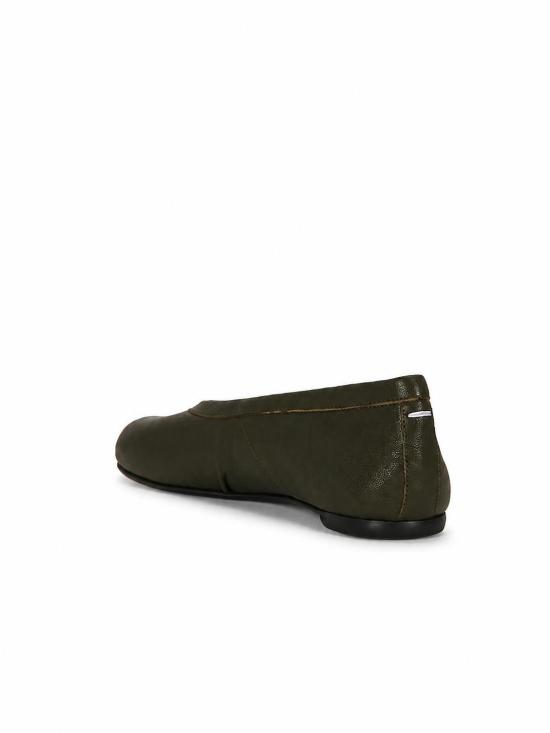 26FW 마르지엘라 타비 발레리나 스웨이드 플랫 슈즈 S58WZ0127P3753 T7167 FOREST GREEN - MAISON MARGIELA