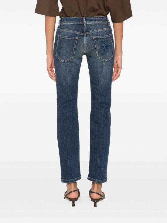 26FW 엘리자베타프랜치 스트레이트 팬츠 PJ25N66E2139 BLUE - ELISABETTA FRANCHI