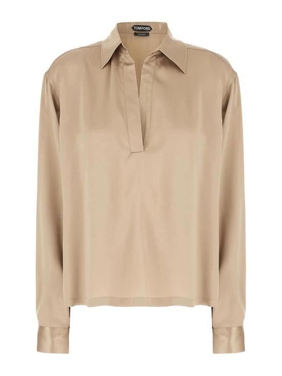 26FW 톰포드 민소매 티셔츠 FAX1720TS2144JBQ CAMEL