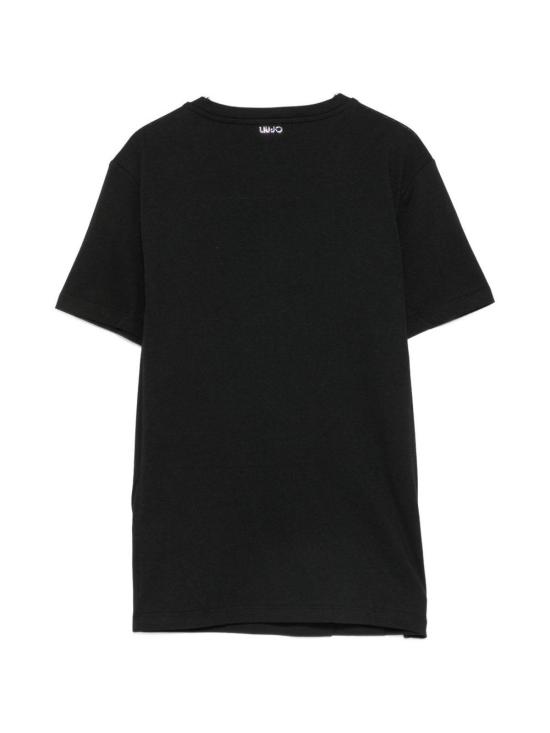 26FW 리우조 반팔 티셔츠 WF6441JS904L9455 BLACK - LIU JO