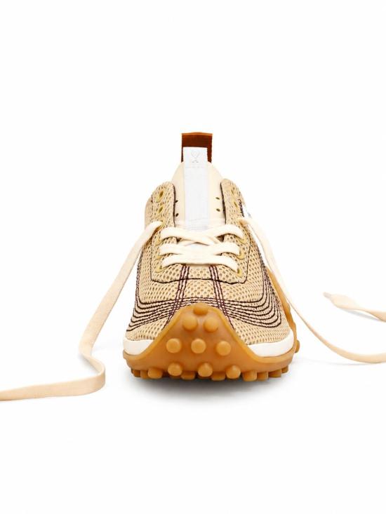 26FW 아미 스니커즈 USN505AW0003 A366 BEIGE MASTIC ROUGE RUBIS - AMI