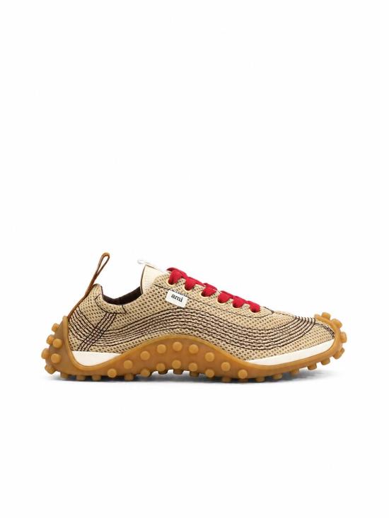 26FW 아미 스니커즈 USN505AW0003 A366 BEIGE MASTIC ROUGE RUBIS