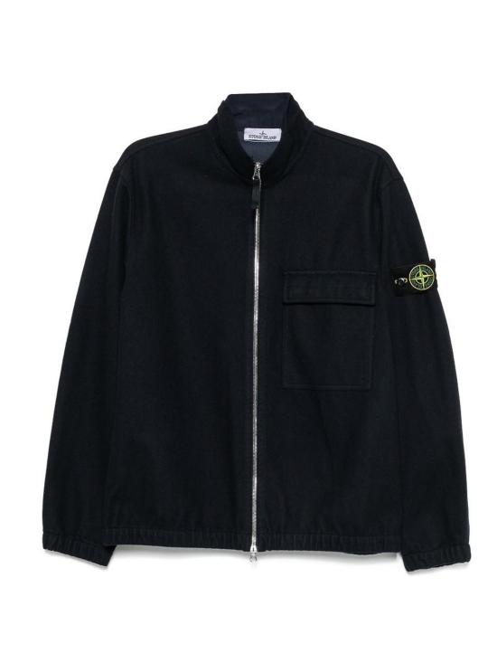 26FW 스톤 아일랜드 플라넬 오버셔츠 울 나일론 자켓 L2S151200033S0451V0020 BLUE