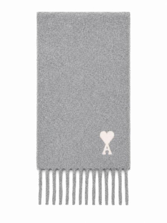 26FW 아미 알파카 아미 드 꾀흐 스카프 USF673AW0004 095 GRIS CENDRE
