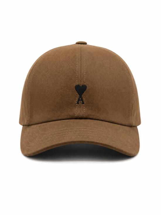 26FW 아미 코튼 ADC 자수 볼캡 UCP265AW0041 2221 MARRON CHOCOLAT