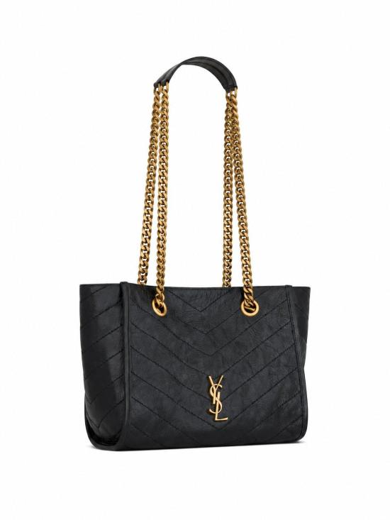 26FW 생로랑 니키 스몰 쇼핑백 8726800EN07 1000 NERO - SAINT LAURENT