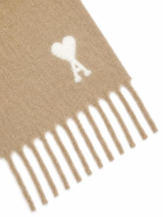 26FW 아미 알파카 아미 드 꾀흐 스카프 USF673AW0004 A184 BEIGE MASTIC - AMI