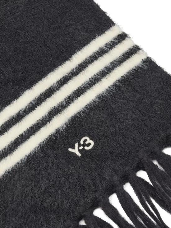 26FW 와이쓰리 머플러/스카프 KS8164 BLACK CREWHT - Y-3