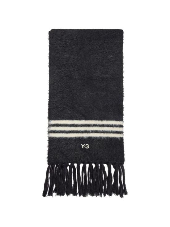 26FW 와이쓰리 머플러/스카프 KS8164 BLACK CREWHT