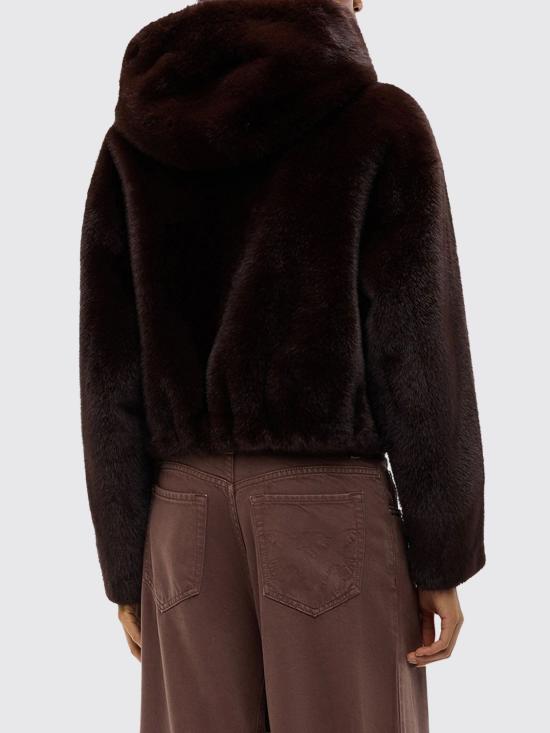 26FW 핑코 코트 107053A3E9 L72 Brown - PINKO