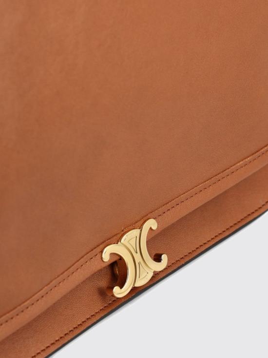 26FW 셀린느 소프트 트리옹프 베사체 서플 샤이니 램스킨 백 123632T88 GFY5 Leather - CELINE