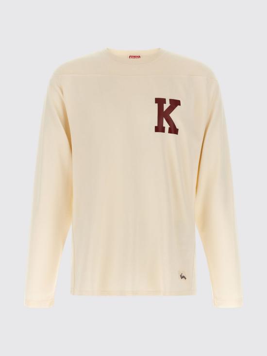 26FW 겐조 긴팔 티셔츠 FG65TL5504SF 03 Beige - KENZO