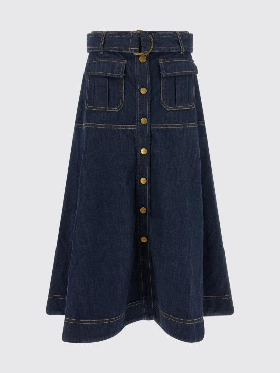 26FW 짐머만 스커트 0520SF26R HABL Blue - ZIMMERMANN