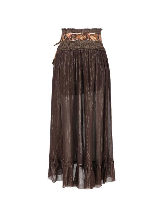 26FW 짐머만 미디 스커트 9013SSS 261CHO BROWN - ZIMMERMANN