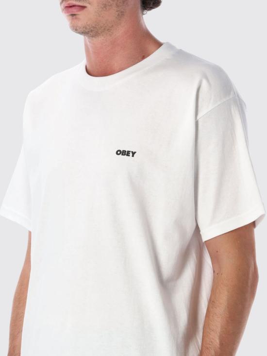 26FW 오베이 반팔 티셔츠 165264483 White - OBEY