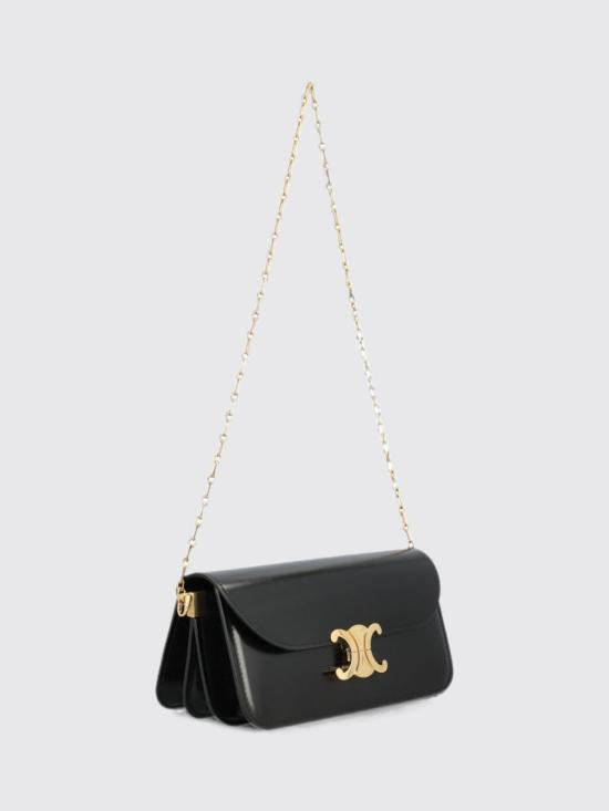 26FW 셀린느 샤이니 카프스킨 스몰 체인 트리옹프 백 L106X3S58 38NO Black - CELINE