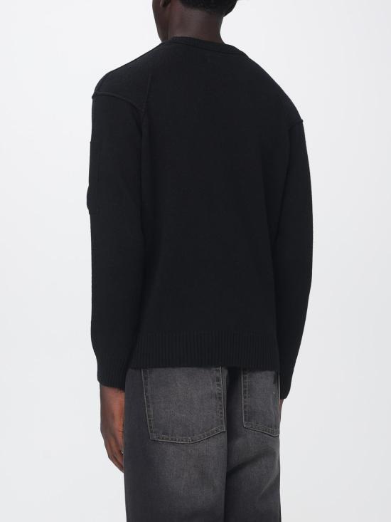 26FW 씨피 컴퍼니 램스울 GRS 크루넥 렌즈 스웨터 RFCMKN707A110149A 999 Black - C.P. COMPANY