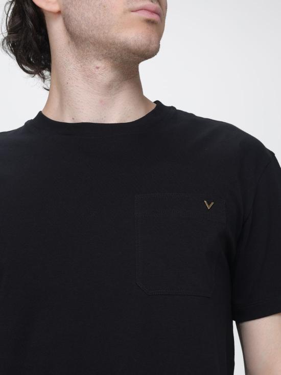 26FW 발렌티노 가라바니 반팔 티셔츠 VMG10VBGR 0NO Black - VALENTINO GARAVANI