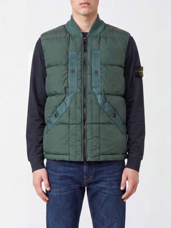 26FW 스톤 아일랜드 패딩 조끼 G100008S0019 V005T Green