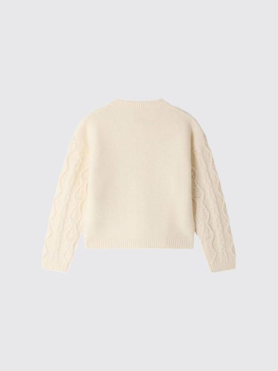 26FW [키즈] 봉쁘앙 풀오버 W06GCAK00006 002 White - BONPOINT