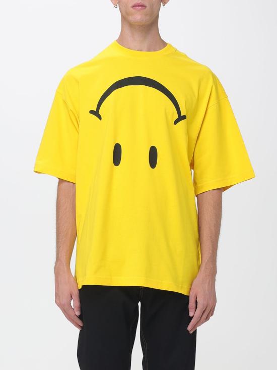 26FW 모스키노 반팔 티셔츠 J07015241 1023 Straw Yellow