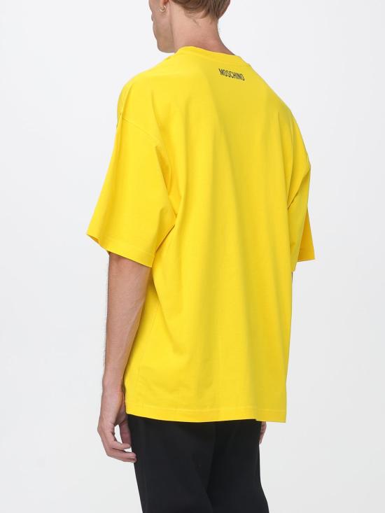 26FW 모스키노 반팔 티셔츠 J07015241 1023 Straw Yellow - MOSCHINO