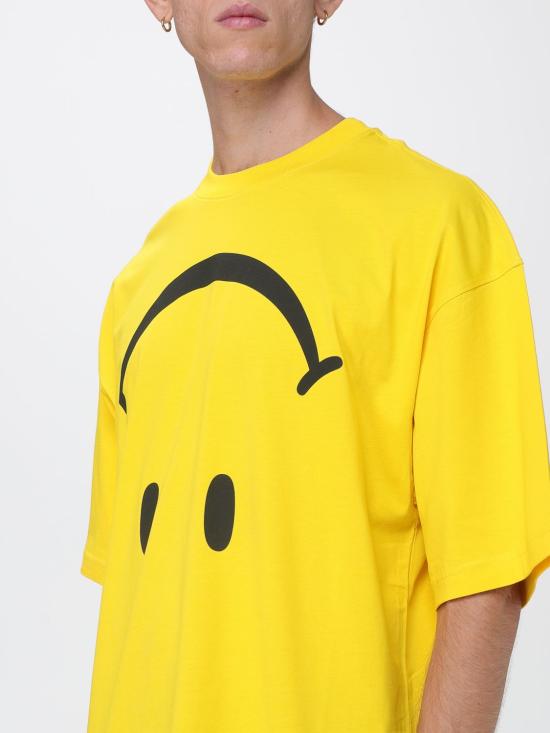 26FW 모스키노 반팔 티셔츠 J07015241 1023 Straw Yellow - MOSCHINO