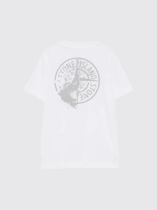 26FW [키즈] 스톤 아일랜드 티셔츠 2100005S0513 V0001 White - STONE ISLAND