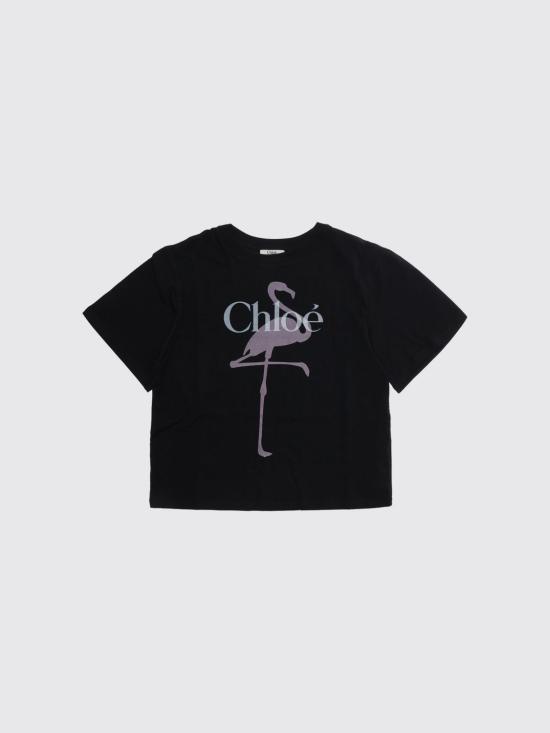 26FW [키즈] 끌로에 티셔츠 C21300 09B Black