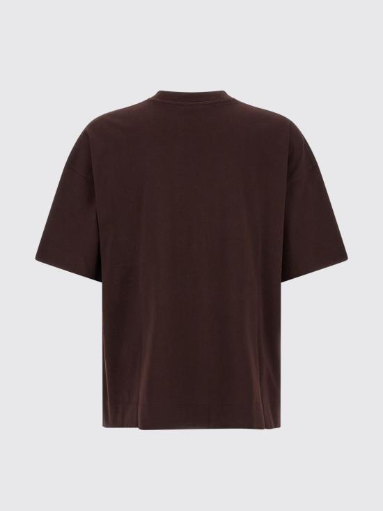 26FW 드리스 반 노튼 반팔 티셔츠 0211074603 358 Burgundy - DRIES VAN NOTEN