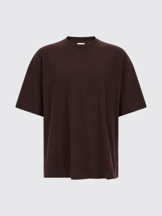 26FW 드리스 반 노튼 반팔 티셔츠 0211074603 358 Burgundy - DRIES VAN NOTEN
