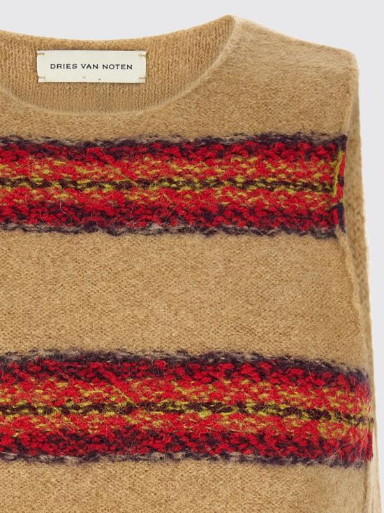 26FW 드리스 반 노튼 니트 베스트 0212354755 5 Beige - DRIES VAN NOTEN