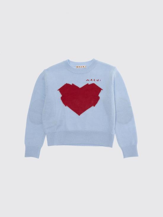 26FW [키즈] 마르니 풀오버 M02017M00XT 0M863 Gnawed Blue