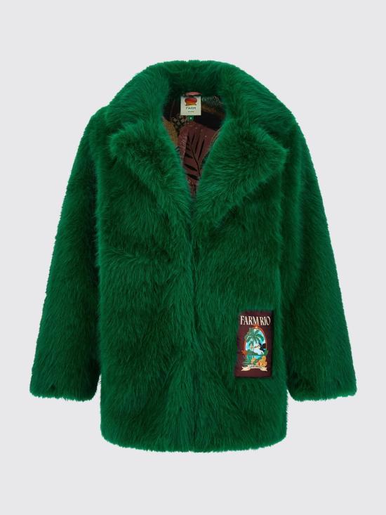 26FW 팜 리오 코트 369078 L0013 Green - FARM RIO