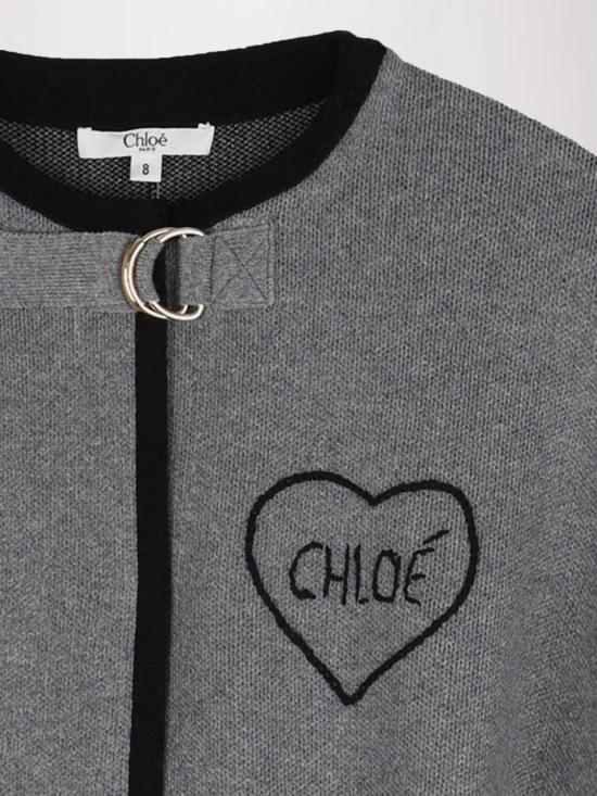 26FW [키즈] 끌로에 코트 C21272 A46 Grey - CHLOE