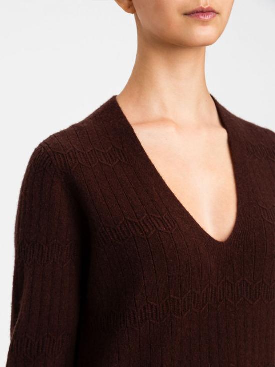 26FW 액티튜드 트윈세트 스웨터 262AP3021 13655 Brown - ACTITUDE TWINSET