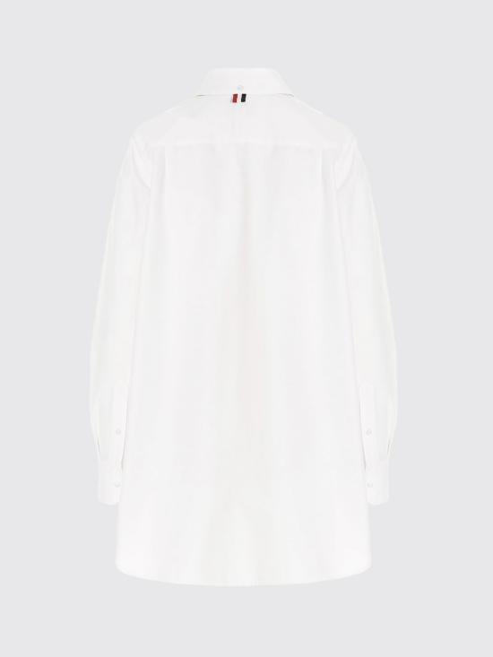 26FW 톰브라운 코튼 옥스포드 4바 보타이 블라우스 FLL139A06496 100 White - THOM BROWNE