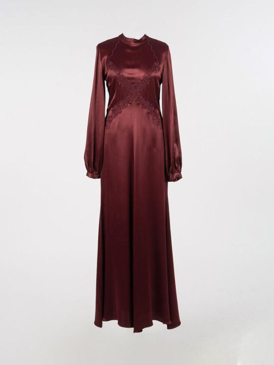 26FW 트윈셋 롱 원피스 262TT2175 00020 Burgundy - TWINSET