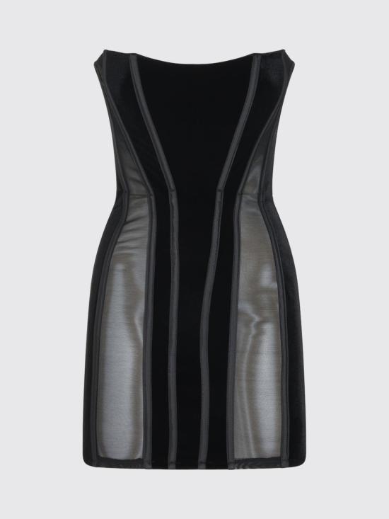 26FW 엘리자베타프랜치 롱 원피스 AB02167E2 110 Black - ELISABETTA FRANCHI