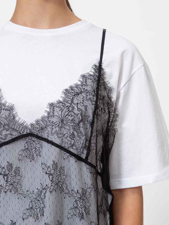 26FW 트윈셋 반팔 티셔츠 262TT2553 11341 White - TWINSET