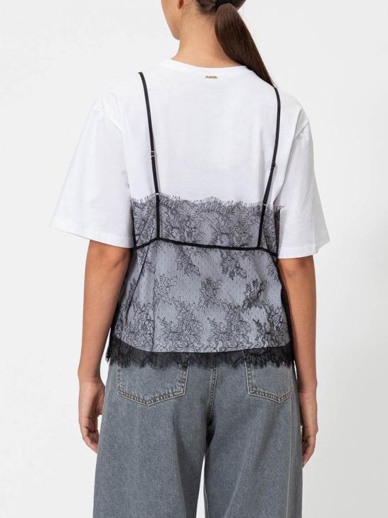 26FW 트윈셋 반팔 티셔츠 262TT2553 11341 White - TWINSET