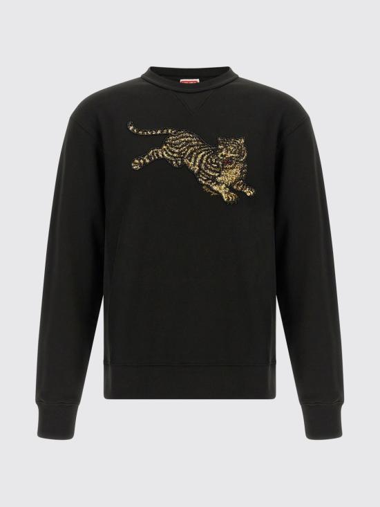 26FW 겐조 긴팔 티셔츠 FG65SW2774MJ 99J Black - KENZO