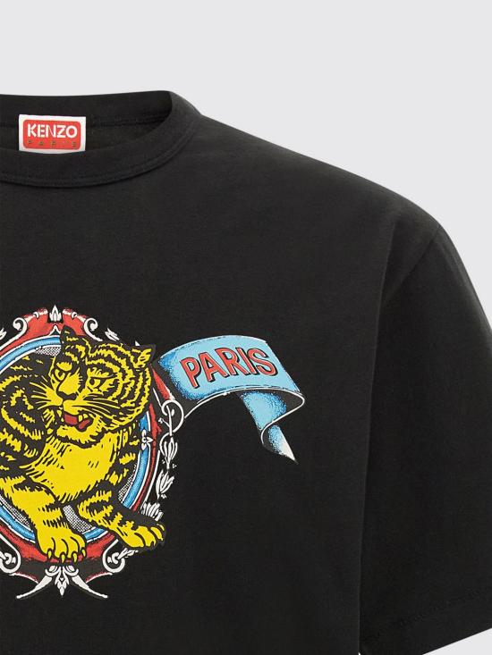 26FW 겐조 반팔 티셔츠 FG65TS2984SG 99J Black - KENZO