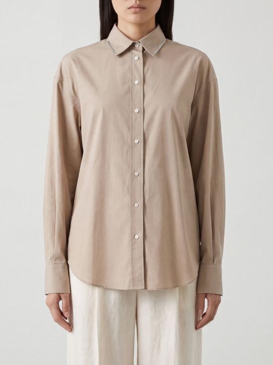 26FW 브루넬로 쿠치넬리 셔츠 M0091M1O06 C7498 Beige