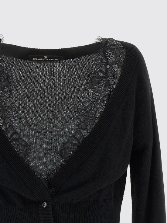 26FW 에르마노 설비노 스웨터 D492N301APPYU 95708 Black - ERMANNO SCERVINO