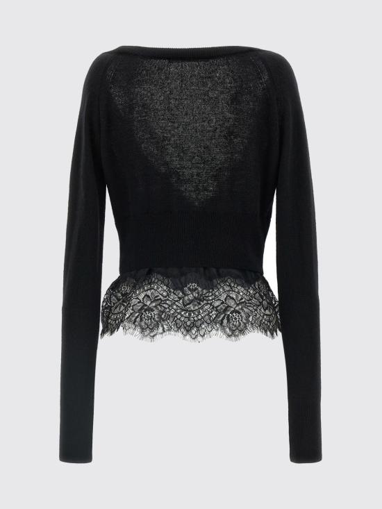 26FW 에르마노 설비노 스웨터 D492N301APPYU 95708 Black - ERMANNO SCERVINO