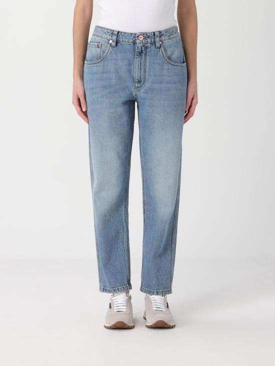 26SS 브루넬로 쿠치넬리 데님 팬츠 MA095P5847 C9012 Blue