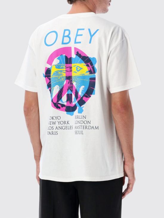 26FW 오베이 반팔 티셔츠 165264429 White - OBEY