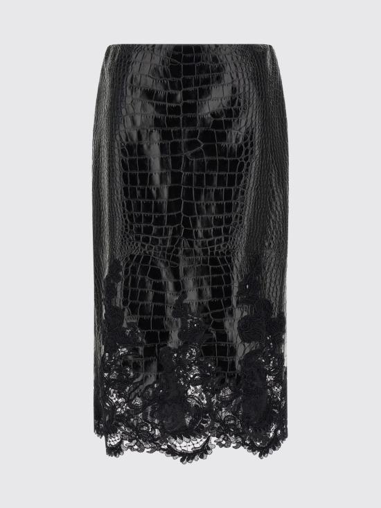 26FW 에르마노 설비노 스커트 D492O766APKIJ 95708 Black - ERMANNO SCERVINO